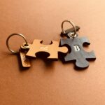 IMG_7819 Puzzle Schlüsselanhänger Set aus Leder personalisierbar
