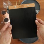 Menüboard Leder & Holz - A5 - mit Logogravur