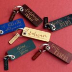 "Lieblingsmensch" - Schlüsselanhänger aus Leder mit Gravur Geschenk für Partner