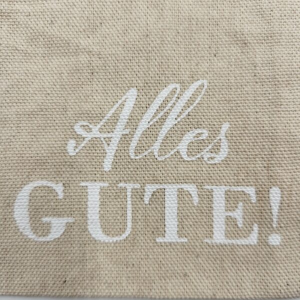 Canvasbeutel Geschenkverpackung mit Spruch - 15x10cm