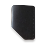 Slim Wallet Ultra Slim aus pflanzlich gegerbtem Leder in Schwarz mit Lasergravur — sueco München